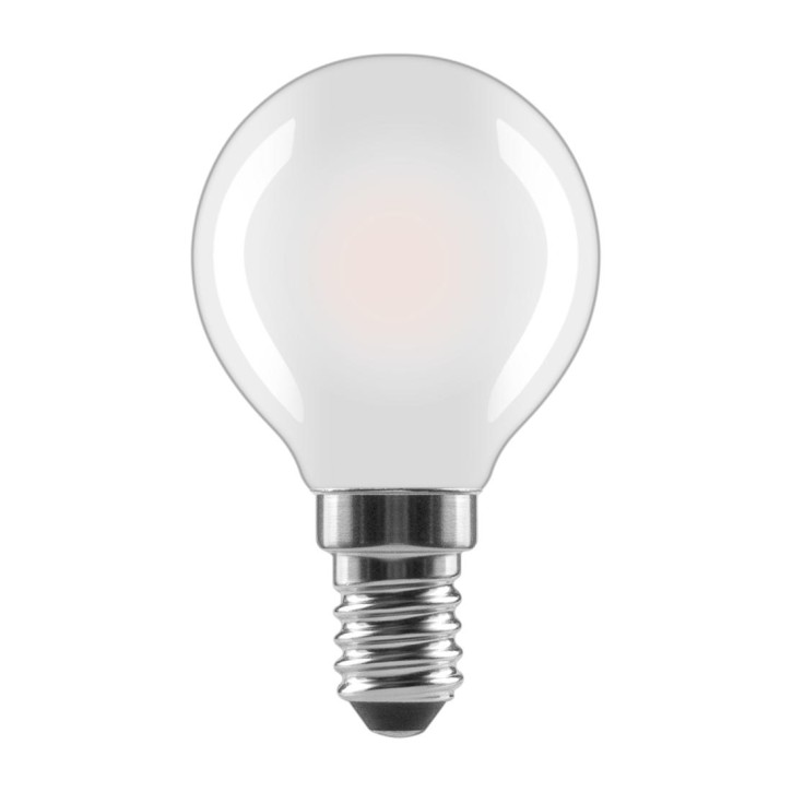 XAVAX 112852 LED-Filament, E14, 470lm ersetzt 40W, Tropfenl., Warmweiß, Matt, RA90, dimm