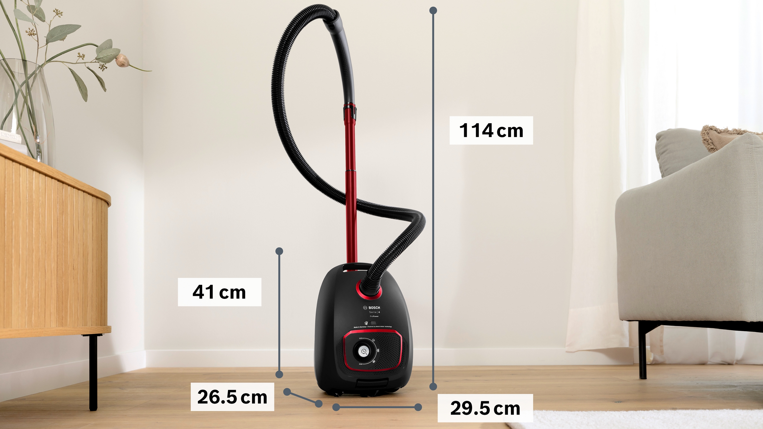 BOSCH | BGD41MPOW, Staubsauger mit Beutel