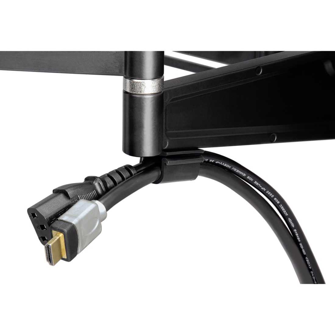 HAMA 108756 TV-Wandhalterung FULLMOTION Ultraslim, 5 Sterne, 142 cm (56"), Schwarz 