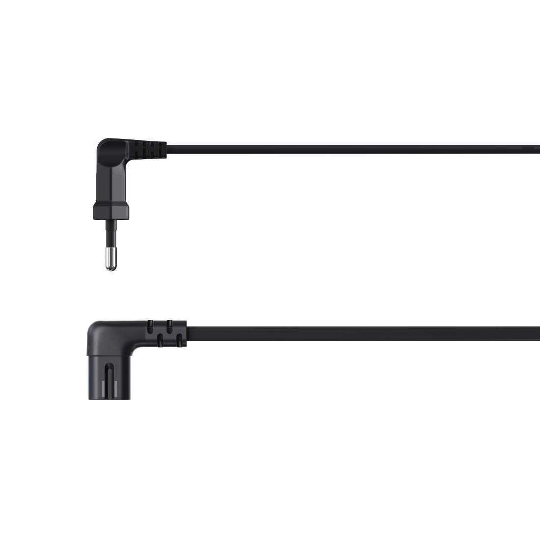 HAMA 118021 Euro-Netzkabel Sonos PLAY:1/PLAY:5/One (SL), beidseitig gewinkelt, 3m, Schw 