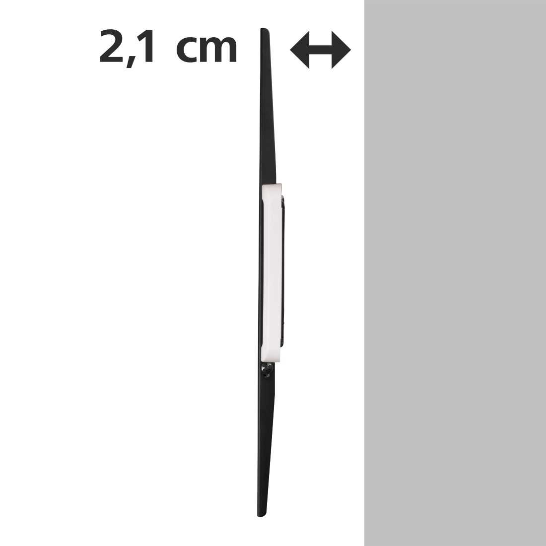 HAMA 118624 TV-Wandhalterung FIX, 5 Sterne, 229 cm (90"), Schwarz 