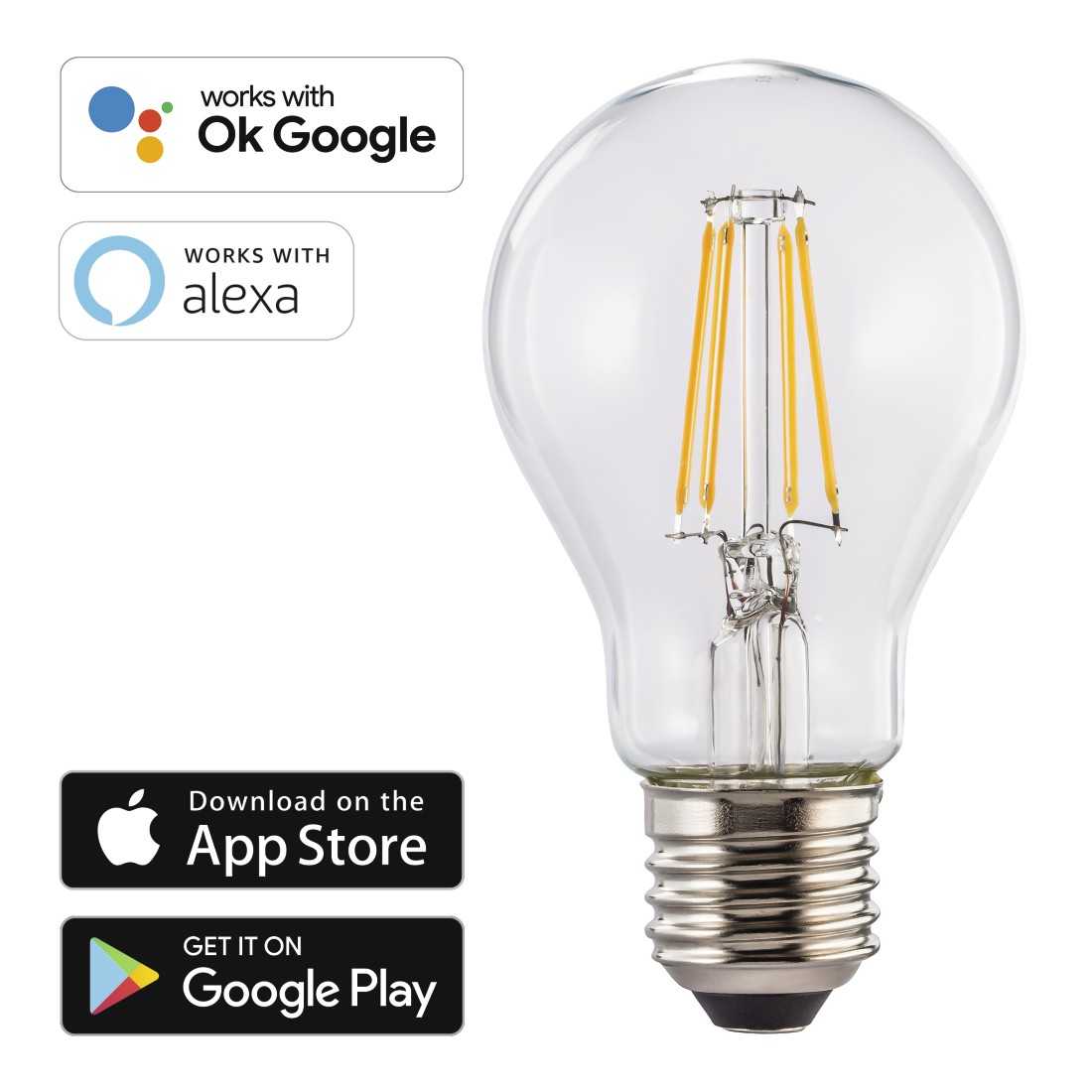 Nedis LED-Lampe Leuchtmittel Vintage-Glühfaden A60 7W 806 lm 