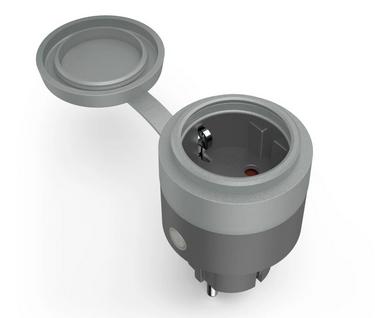 HAMA 176624 | WLAN-Steckdose "Outdoor" ohne Hub, Sprach- u. App-Steuerung, 2.300W / 10A, Gr