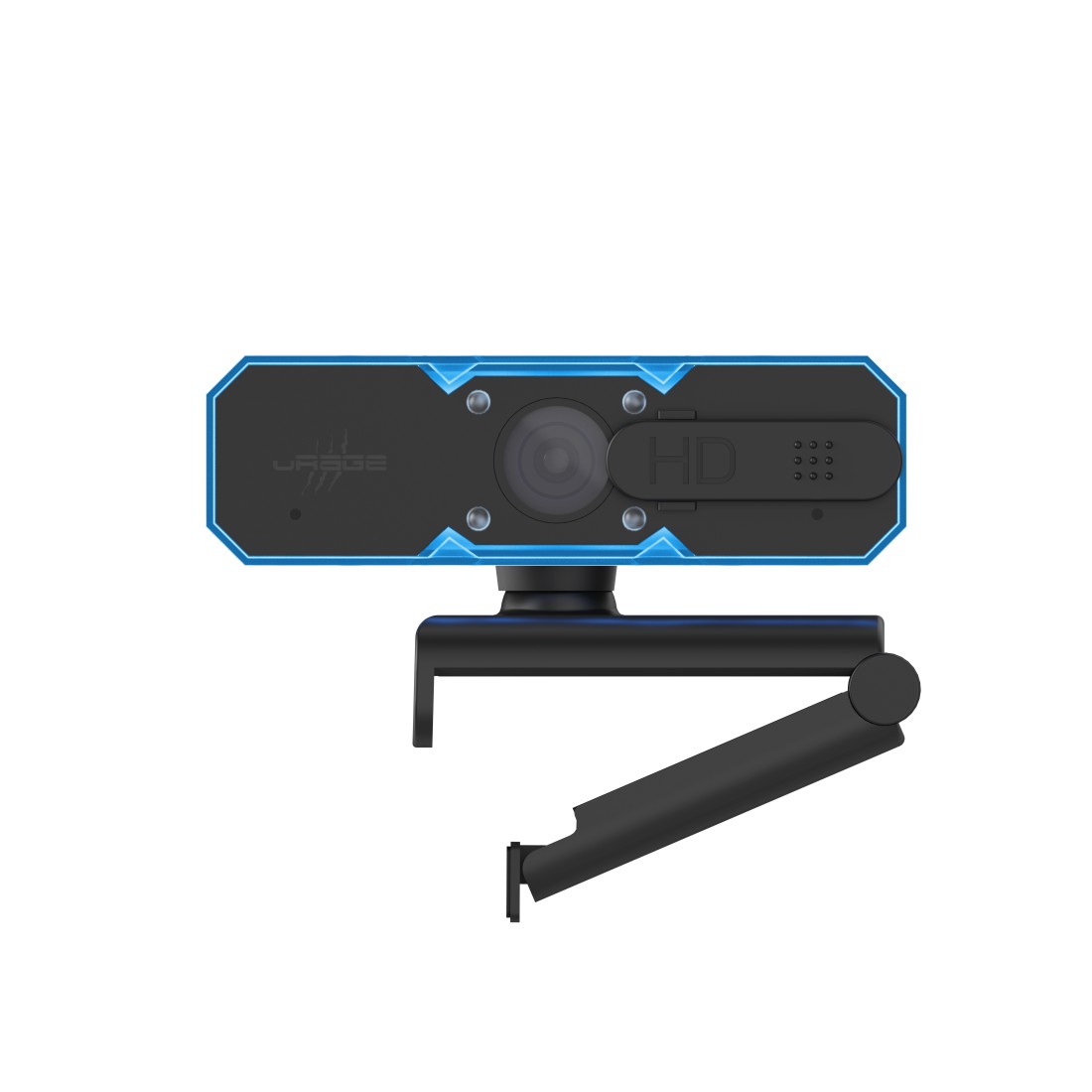 HAMA 186006 uRage Streaming-Webcam "REC 600 HD" mit Spy-Protection, Schwarz