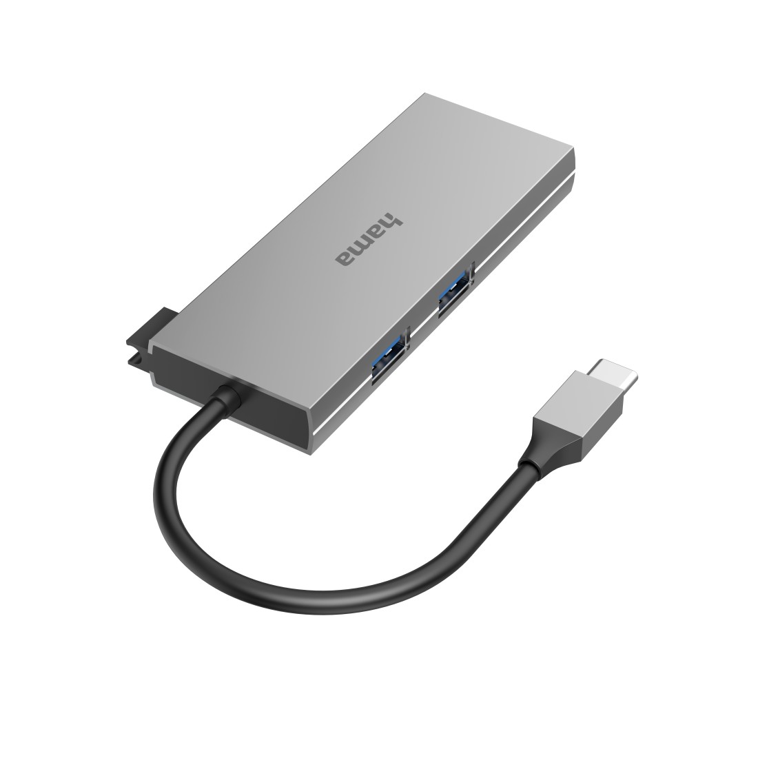 HAMA 200110 USB-C-Hub, Multiport, 6 Ports, 2x USB-A, USB-C, HDMI™, SD, microSD