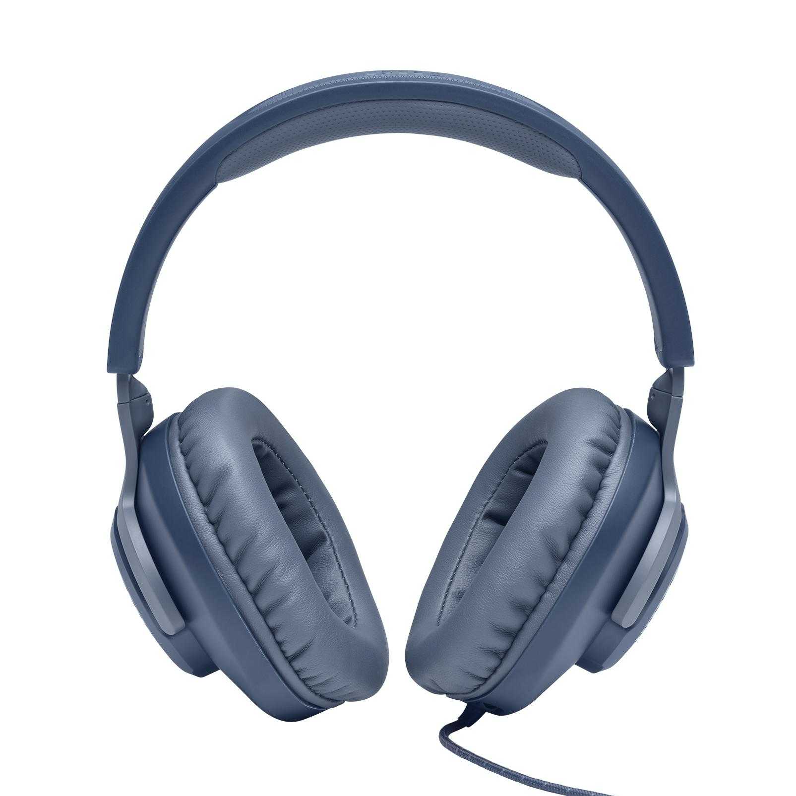 JBL QUANTUM 100 blau | Kabelgebundenes Over-Ear-Gaming-Headset mit abnehmbarem Mikro