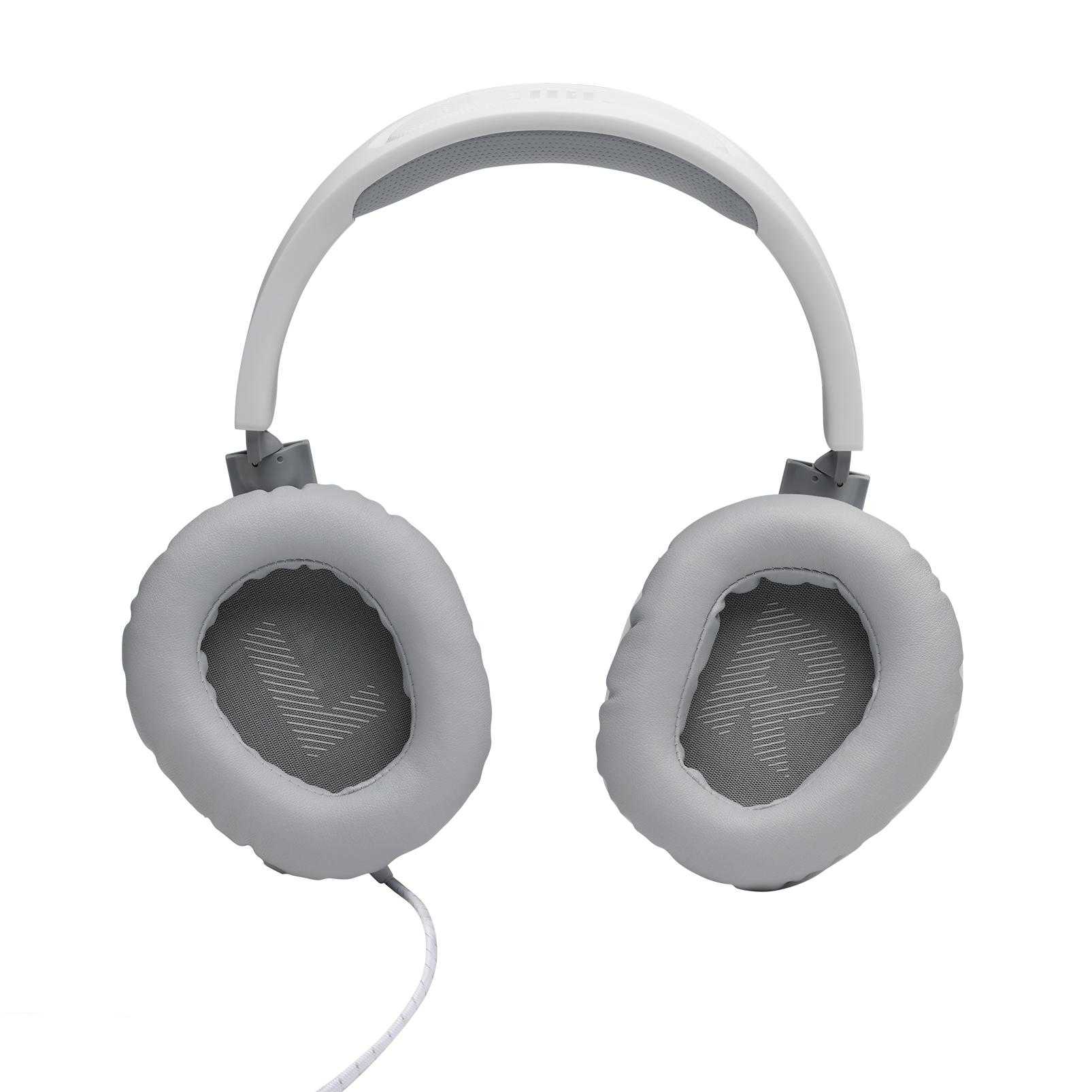 JBL QUANTUM 100 weiß | Kabelgebundenes Over-Ear-Gaming-Headset mit abnehmbarem Mikro