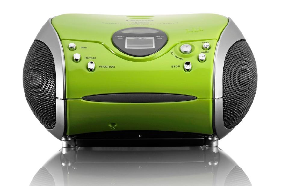 grün SCD-24GREEN CD-Player, Radio mit LENCO grün/silber-16634661 stereo, |