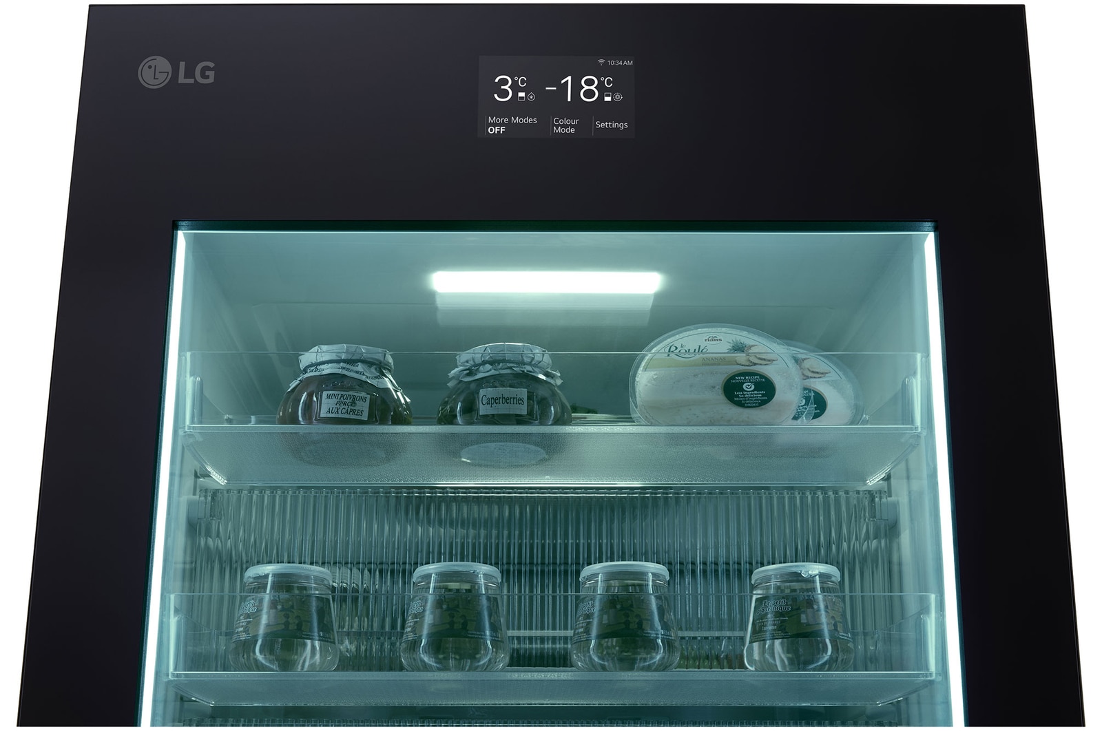 LG GBG719MDNN | InstaView mit MoodUP®️ Kühl-Gefrierkombination | Eingebauter Lautsprecher | 4,3” Touch LCD Display 