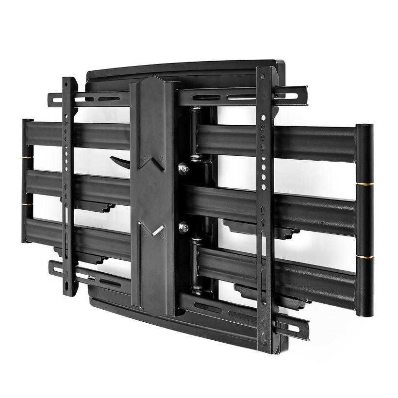 NEDIS TVWM6551BK | schwarz | Vollbewegliche TV-Wandhalterung | 37 – 80" | Max. 70 kg | 6 Drehpunkte