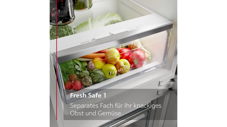 NEFF KI5862SE0S | N 50 Einbau Kühl-Gefrierkombination mit Gefrierfach unten 177.2 x 54.1 cm Schleppscharnier