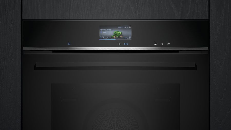 SIEMENS HS736GDB1 | iQ700 Einbau-Dampfbackofen 60 x 60 cm Schwarz, Edelstahl