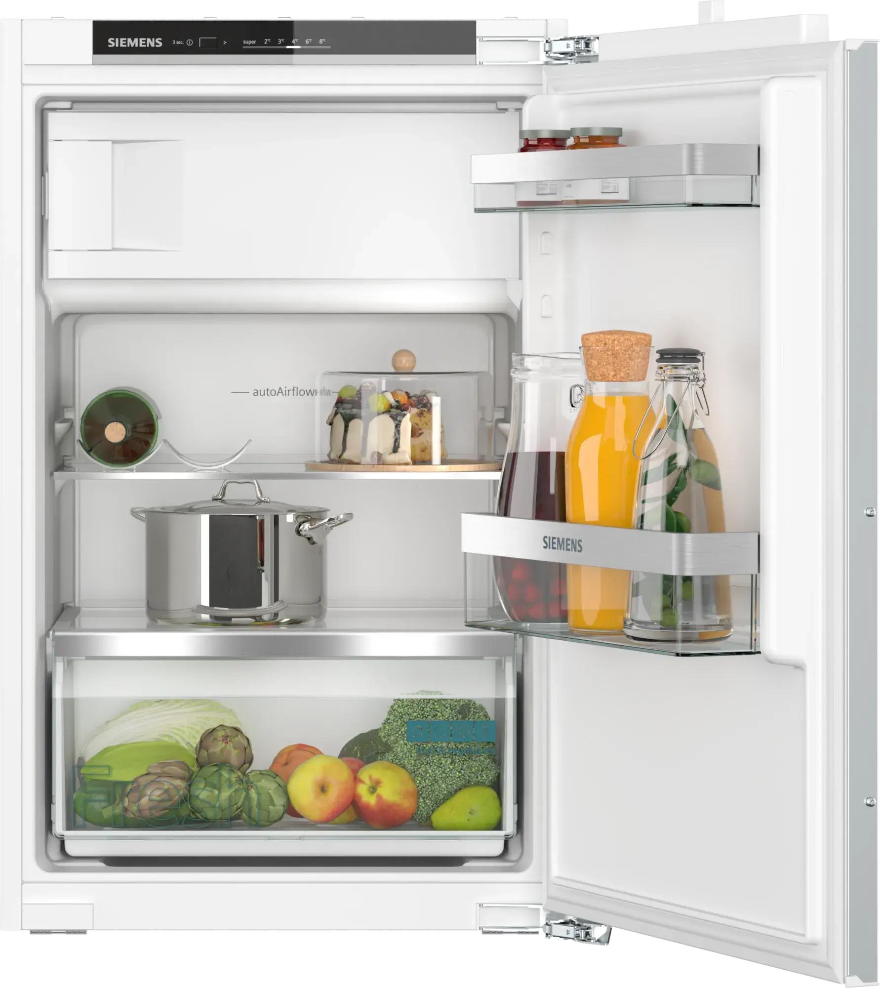 SIEMENS KI22LVFE0 | iQ300 Einbau-Kühlschrank mit Gefrierfach 88 x 56 cm  Flachscharnier-07404046