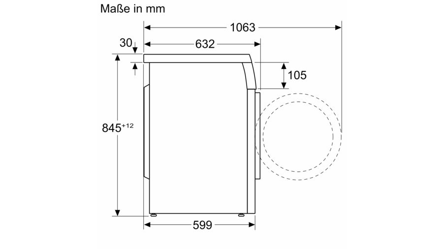 SIEMENS WU14U4S6AT | iQ500 Waschmaschine, Unterbaufähig - Frontlader 9 kg 1400 U/min.
