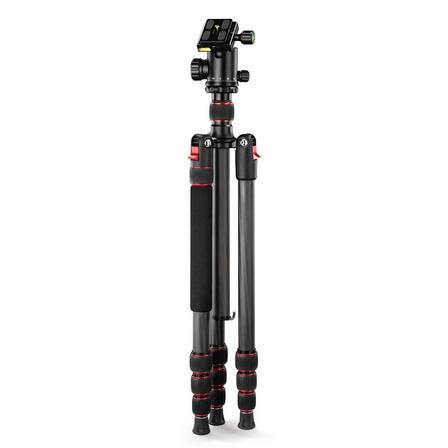  Hama 4486 | Dreibeinstativ "Ramble II Duo Carbon" Reisestativ f. Kamera u. Handy, 170cm 