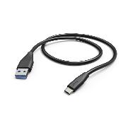 HAMA 178396 Lade-/Datenkabel, USB Type-C - USB-3.1-A-Stecker, 1,5 m, Schwarz 