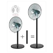 BE COOL BC40STTI2202 | Stand- und Tischventilator 40cm schwarz 