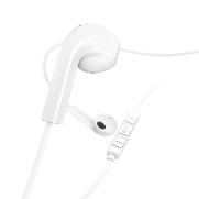 HAMA 184038 Kopfhörer "Advance", Earbuds, Mikrofon, Flachbandkabel, Weiß 