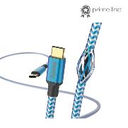 HAMA 201557 Ladekabel "Reflective", USB-C - USB-C, 1,5 m, Nylon, Blau
