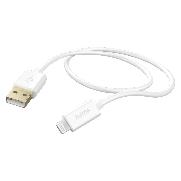HAMA 201581 Ladekabel, USB-A - Lightning, 1,5 m, Weiß