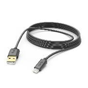 HAMA 201582 Ladekabel, USB-A - Lightning, 3 m, Schwarz