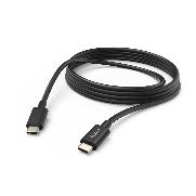 HAMA 201593 Ladekabel, USB-C - USB-C, 3 m, Schwarz
