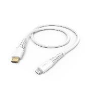 HAMA 201603 Ladekabel, USB-C - Lightning, 1,5 m, Weiß