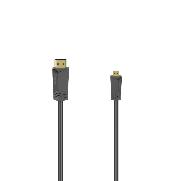 HAMA 205016 High Speed HDMI™-Kabel, St. Typ A - St. Typ D (Micro), Ethernet, 1,5 m