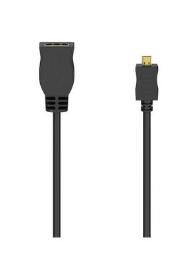 HAMA 205168 | HDMI™-Kabeladapter, Typ D (Micro) St. - Typ A Kupplung, Ethernet, vergoldet
