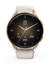 Hama Smartwatch "8900", GPS, AMOLED 1.32", Telefonfunktion, Alexa, rund, Gold