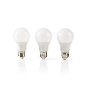 NEDIS LED-Lampe E27 | A60 | 9,4 W | 806 lm | 3er-Pack