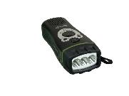 POWERPLUS Wolf | Radio mit Kurbel Taschenlampe USB-Ladekab NiMH 3.6V sschwarz/silber
