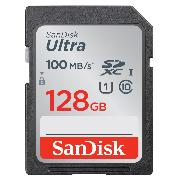 SANDISK SDXC Ultra 128GB, Class 10, UHS-I, 100 MB/s