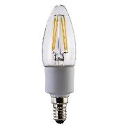 XAVAX 112560 LED-Filament, E14, 470lm ersetzt 40W, Kerzenlampe, Warmweiß, dimmbar