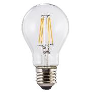 XAVAX 112801 LED-Filament, E27, 806lm ersetzt 60W, Glühlampe, Warmweiß, klar, dimmbar
