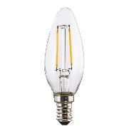 XAVAX 112822 LED-Filament, E14, 806lm ersetzt 60W, Kerzenlampe, Warmweiß