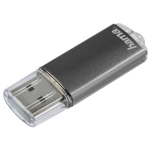 Hama 90983 FlashPen "Laeta", USB 2.0, 16 GB, 10MB/s, Grau 