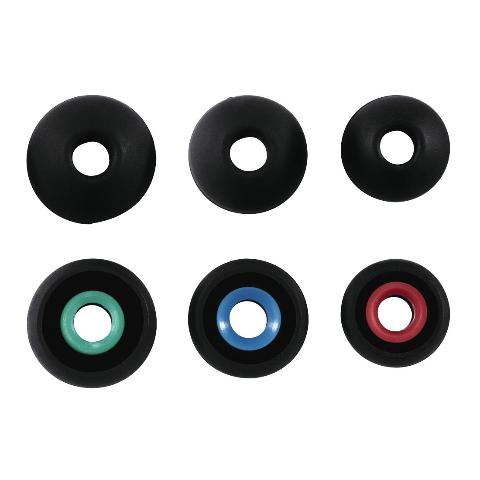 HAMA 122680  Silikon-Ersatzohrpolster, Größe S - L, 6 Stück, Schwarz 