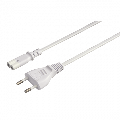 HAMA 44237 Netzkabel, 5 m, Weiß