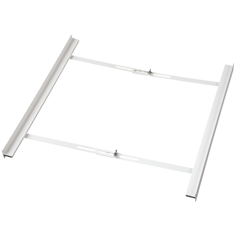 XAVAX 111379 Zwischenbaurahmen für Waschmaschine und Trockner, 55 - 68 cm