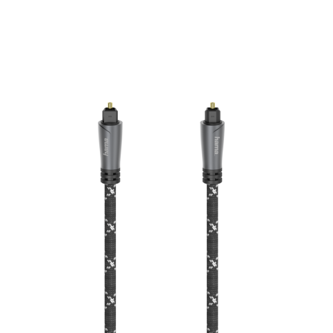 HAMA 205140 Audio-Lichtleiter-Kabel, ODT-Stecker (Toslink), Metall, 3,0 m