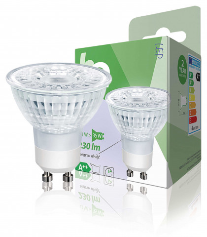 NEDIS LED-Lampe GU10 | PAR16 | 4 W | 230 lm | 2700 K | Warmweiss