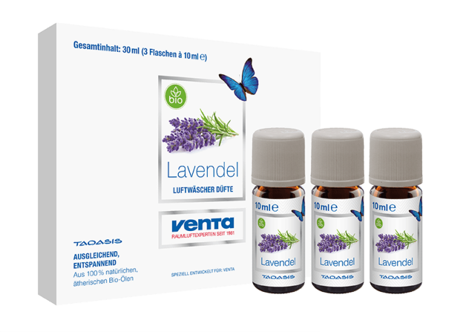 VENTA Bio-Duft Lavendel Duftöl, 30ml (3x 10ml) (6049000)
