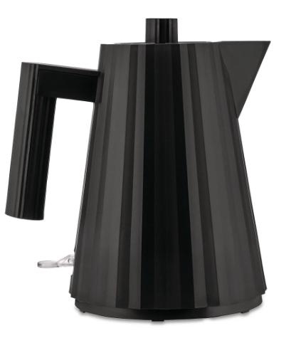ALESSI MDL06/1B Plissé Wasserkocher schwarz