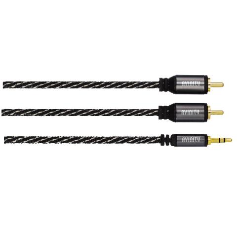 AVINITY 127080 Audio-Kabel, 2 Cinch-Stecker - 3,5-mm-Klinken-Stecker Stereo, 3,0 m