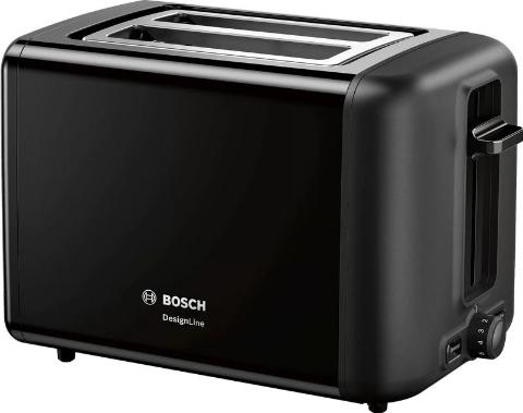 BOSCH TAT3P423DE | Kompakt Toaster DesignLine Schwarz