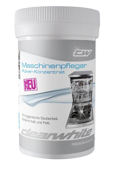 CLEARWHITE Maschinenpfleger Pulver-Konzentrat, 160g