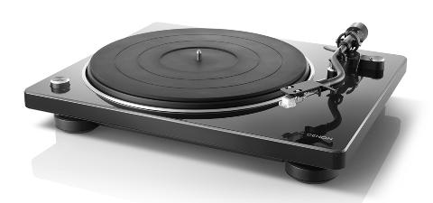 DENON DP-400 schwarz | HiFi-Plattenspieler mit S-förmigem Tonarm