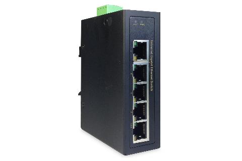 DIGITUS Industrial Gigabit Ethernet Switch 5-port, DIN rail, erweiterter Temperaturbereich