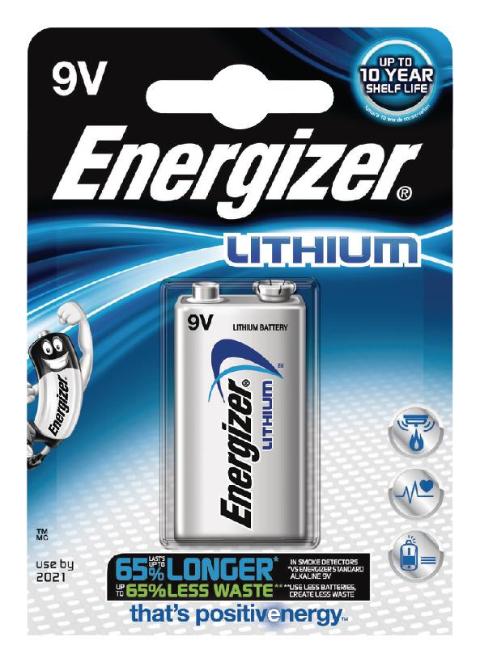 ENERGIZER Lithium-Batterie 9 V 9 V Ultimate 1-Blister